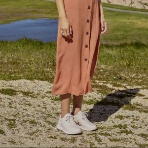 NWT Everlane The Trainer Leather Sneaker Blush 8.5